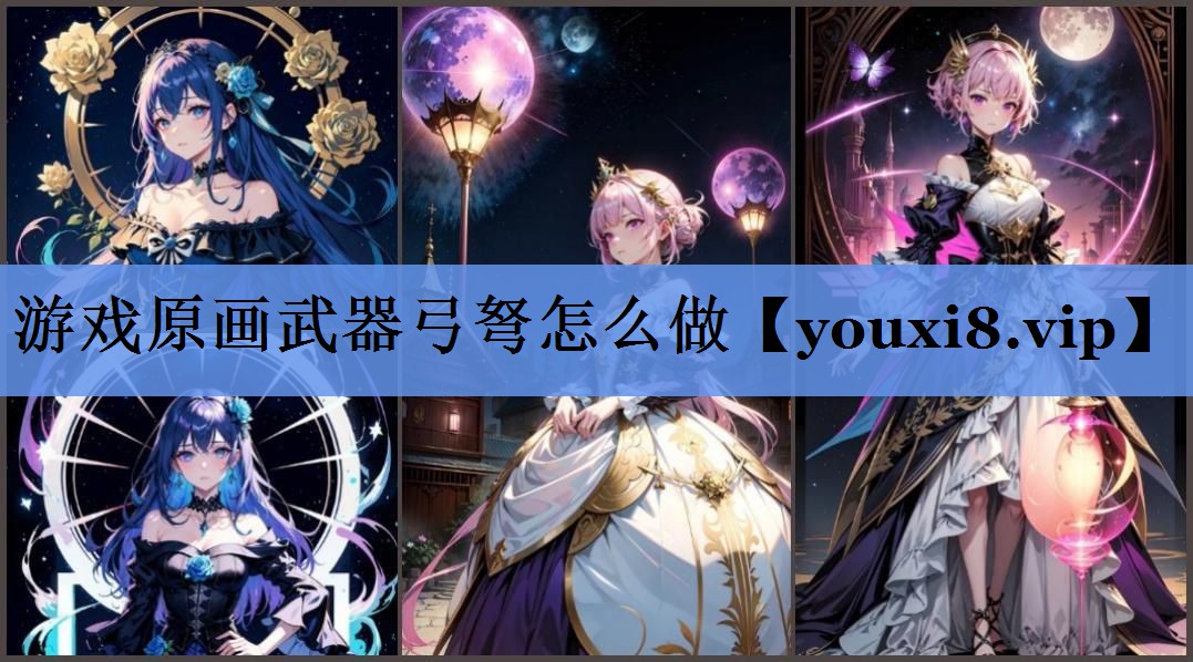 游戏原画武器弓弩怎么做